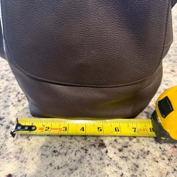 Vintage Fossil Brown Leather Shoulder Bag - Picture 4 of 5